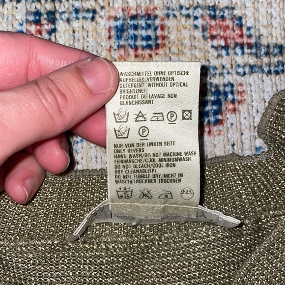 Escada by Margaretha Ley Vintage Car Print Gold Metallic Sweater SZ 34/US S VGUC - Picture 6 of 6